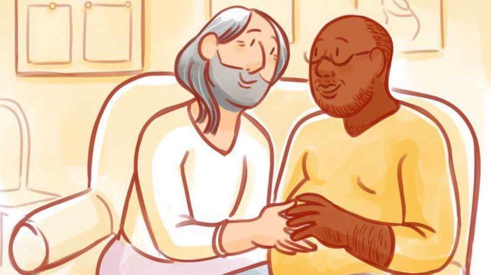 A imagem mostra um homem transgénero grávido juntamente com um companheiro e foi duramente criticado por vários políticos de direita