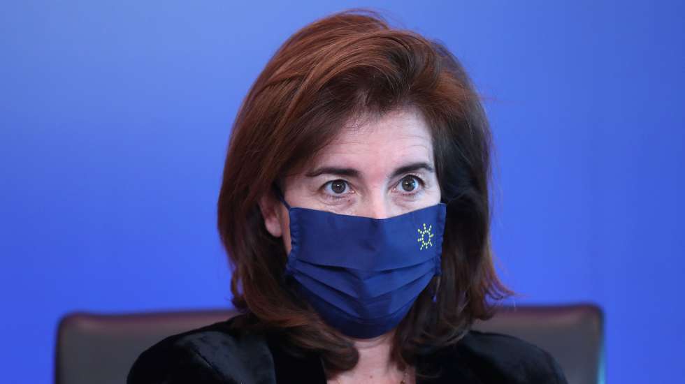 Portuguese Minister of Labour, Solidarity and Social Security, Ana Mendes Godinho during a virtual visit of journalists included in the official program of the Portuguese Presidency of the Council of the European Union in Lisbon, Portugal, 07 January 2021. During the first half of this year, Portugal will have its fourth presidency after 1992, 2000 and 2007. ANTÓNIO PEDRO SANTOS/LUSA