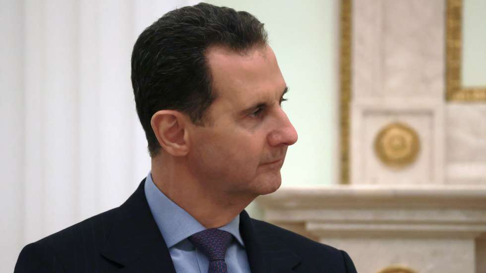 epa10524428 Syrian President Bashar al-Assad listens to Russian President Vladimir Putin during their meeting at the Kremlin in Moscow, Russia, 15 March 2023. The authorities of Russia and Syria are in constant contact, thanks to the Russian military in this country, significant progress has been made in the fight against terrorism, says Putin. Al-Assad expressed support for the Russian special military operation in Ukraine.  EPA/VLADIMIR GERDO/SPUTNIK/KREMLIN/ POOL MANDATORY CREDIT