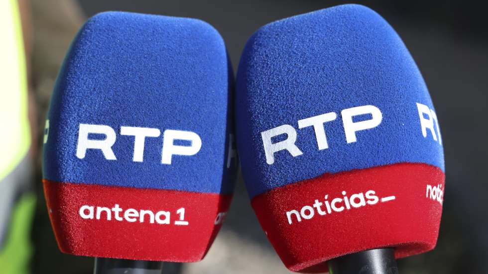 Novos microfones da RTP, em Lisboa, 8 de abril de 2026. ANTÓNIO COTRIM/LUSA