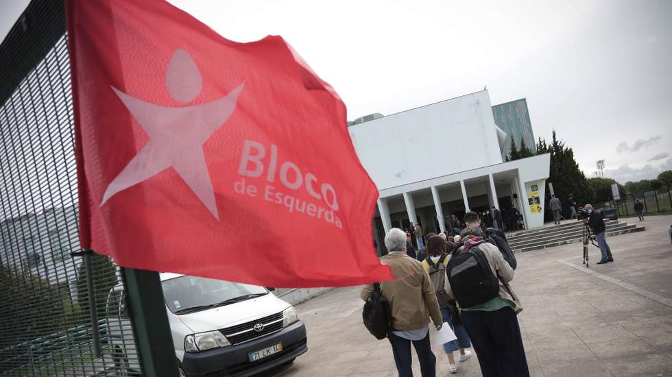 Medidas de distanciamento adoptadas durante a XII Convenção Nacional do Bloco de Esquerda, realizada no Pavilhão de congressos e desportos em Matosinhos, 22 de Maio de 2021. MANUEL FERNANDO ARAUJO/LUSA