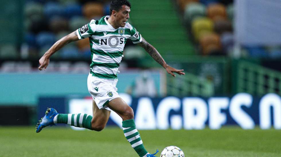 Sporting´s player  Pedro Porro, in action during their Portuguese First League soccer match held at Alvalade Stadium in Lisbon, Portugal, 21st April 2021.  ANTONIO COTRIM/LUSA