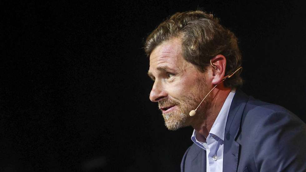 O treinador português André Villas-Boas intervém no painel 'AI v. The Eye Test' da cimeira tecnológica Web Summit 2023, a decorrer na FIL/Parque das Nações em Lisboa, 14 de novembro de 2023. MANUEL DE ALMEIDA/LUSA