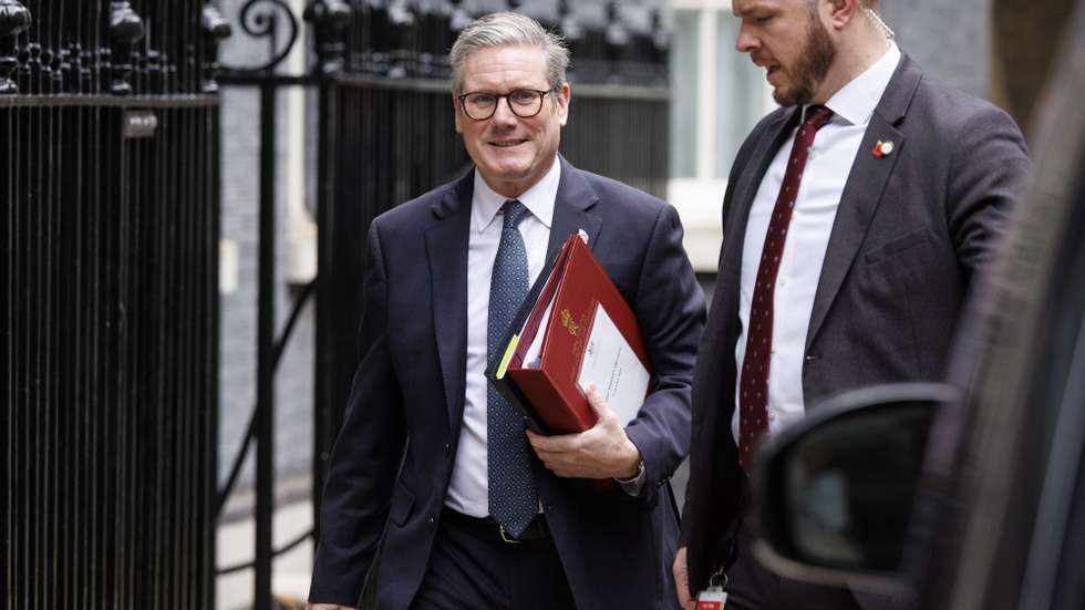 epa11692334 British Prime Minister Keir Starmer departs 10 Downing Street ahead of Chancellor of the Exchequer Rachel Reeves’ budget presentation at parliament in London, Britain, 30 October 2024. Reeves will deliver the new Labour government's first Budget to parliament on 30 October.  EPA/TOLGA AKMEN