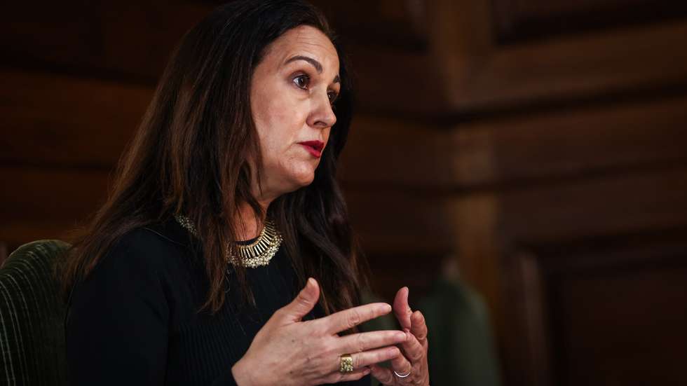 A ministra da Justiça, Rita Alarcão Júdice, em entrevista à agência Lusa, sobre a violência doméstica, em Lisboa, 21 de abril de 2026. (ACOMPANHA TEXTO DA LUSA DO DIA 27 DE ABRIL DE 2026). RODRIGO ANTUNES/LUSA