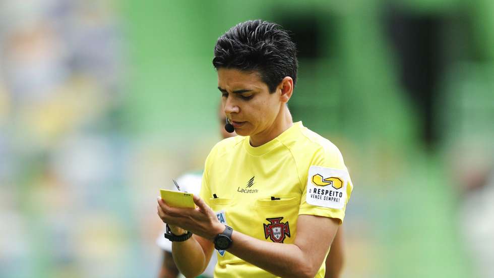 A árbitra Catarina Campos  (AFL), Lisboa, 22 de maio de 2021. ANTÓNIO COTRIM/LUSA
