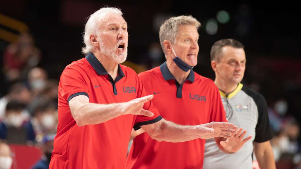 Steve Kerr foi jogador de Gregg Popovich nos San Antonio Spurs, numa ligação que ainda hoje se mantém na seleção