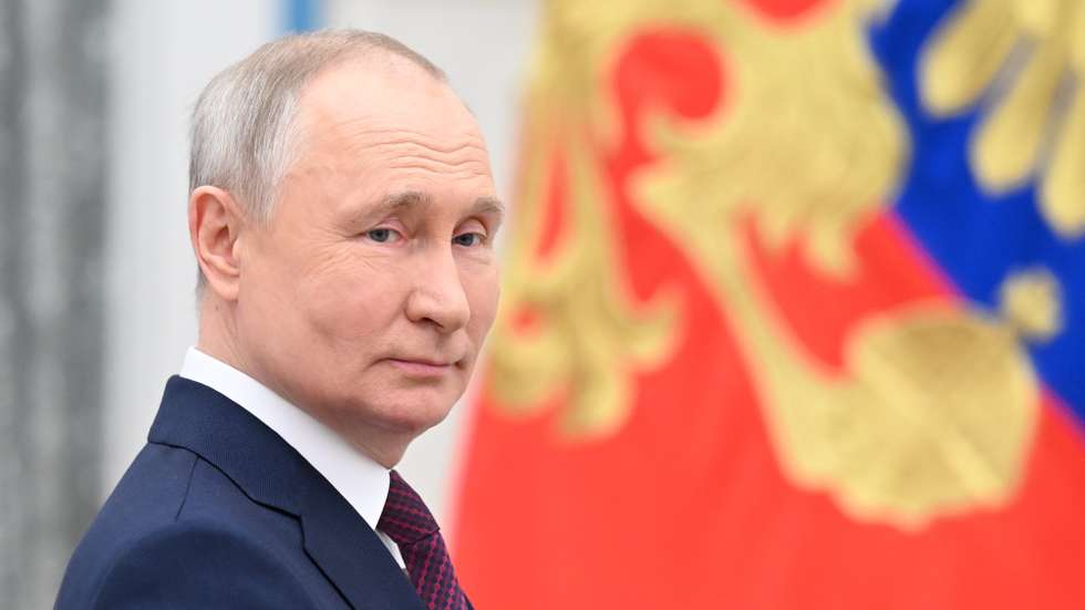 epa10509669 Russian President Vladimir Putin attends a ceremony to award state decorations to outstanding Russian women who represent various professions, at the Kremlin, in Moscow, Russia, 08 March 2023. International Women's Day is one of the favourite holidays in Russia. International Women's Day (IWD) is observed annually on 08 March worldwide to highlight women's rights, as well as issues such as violence and abuse against women. The theme of IWD 2023 is 'DigitALL: Innovation and technology for gender equality'. According to the United Nations, 37 percent of women around the world do not use the internet, leading to a digital gender gap that widens economic and social inequalities.  EPA/ILYA PITALEV / SPUTNIK / KREMLIN POOL MANDATORY CREDIT
