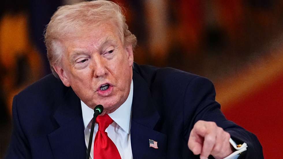 epa12800561 US President Donald Trump speaks during a 'Saving College Sports' roundtable in the East Room of the White House in Washington, DC, USA, 06 March 2026. A new council that will explore ways to overhaul college sports is expected to discuss a potential antitrust exemption, a policy change the National Collegiate Athletic Association has sought to protect itself from legal challenges to player compensation rules.  EPA/AARON SCHWARTZ / POOL