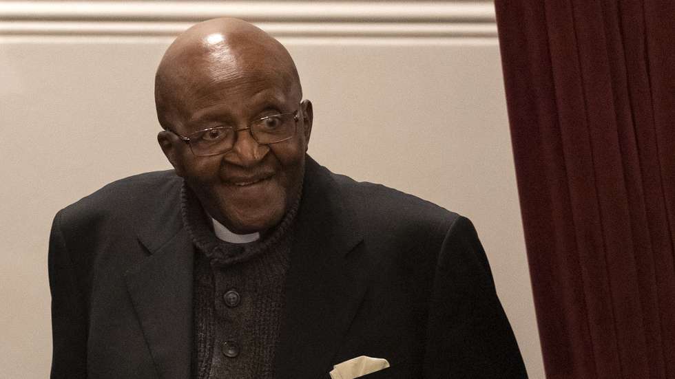 epa07904285 Nobel Peace Prize laureate Archbishop Emeritus Desmond Tutu attends the 9th Annual Desmond Tutu International Peace Lecture at the Cape Town City Hall, South Africa, 07 October 2019. Archbishop Emeritus Desmond Tutu celebrates his 88th birthday on 07 October. The lecture by Zimbabwean-born businessman and philanthropist, Strive Masiyiwa, focused on one of the critical struggles of our time: Overcoming corruption and restoring citizen trust, locally and globally.  EPA/NIC BOTHMA