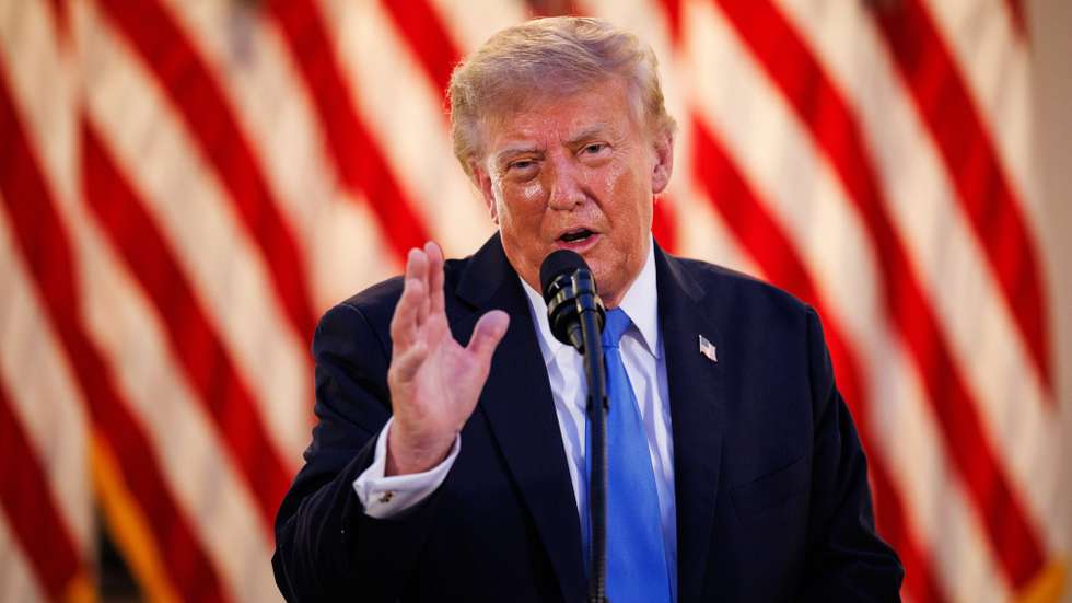 epa13208155 US President Donald Trump speaks during an End of Summer BBQ event with Republican lawmakers in the Rose Garden of the White House in Washington, DC, USA, 02 September 2026.  EPA/Samuel Corum / POOL