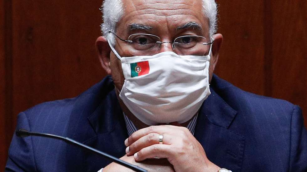 O primeiro-ministro, António Costa, durante o debate sobre o pedido de autorização de renovação do estado de emergência na Assembleia da República, em Lisboa, 20 de novembro de 2020. ANTÓNIO COTRIM/LUSA