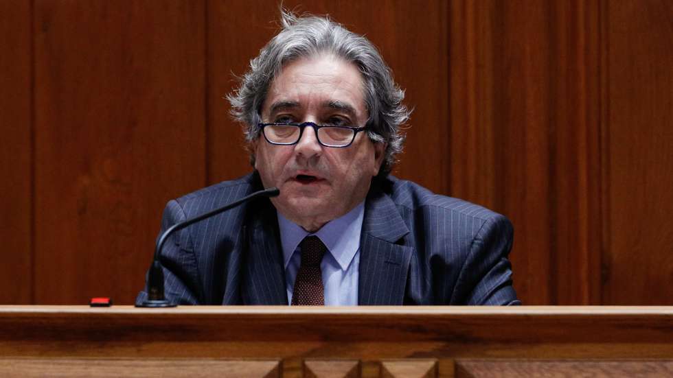 O ministro do Mar, Ricardo Serrão Santos, fala perante a sua audição conjunta da Comissão de Orçamento e Finanças e da Comissão de Agricultura e Mar, no âmbito da apreciação na especialidade do Orçamento do Estado de 2021 (OE2021), na Assembleia da República, em Lisboa, 03 de novembro de 2020. ANTÓNIO COTRIM/LUSA