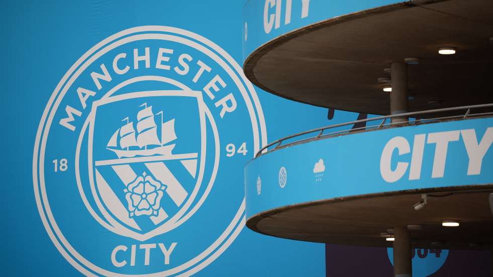 epa13262785 (FILE) - A view of the Etihad stadium with the Manchester City logo ahead of the UEFA Champions League league phase match between Manchester City and SSC Napoli in Manchester, Britain, 18 September 2025.  EPA/ADAM VAUGHAN