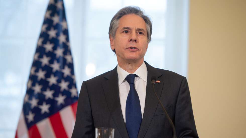 O secretário de Estado norte-americano, Antony Blinken