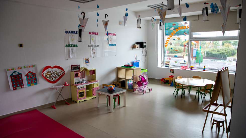 Aspeto de uma sala de aula da Creche Paço de S. Francisco, em Sacavém