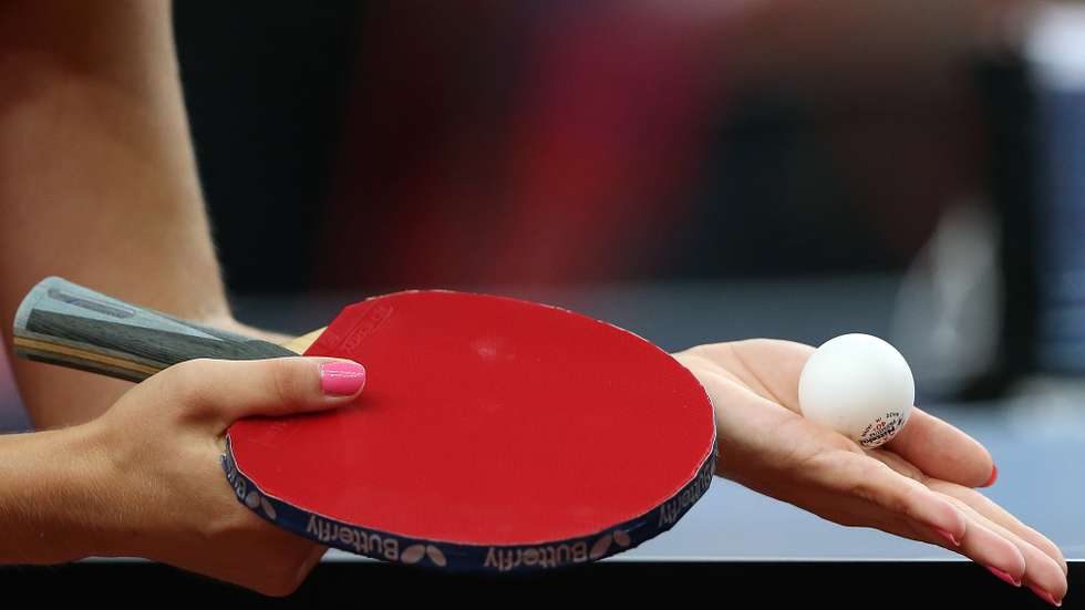 New ball table tennis during the European table tennis championships in the Meo Arena in Lisbon, Portugal, 24th september 2014. TIAGO PETINGA/LUSA