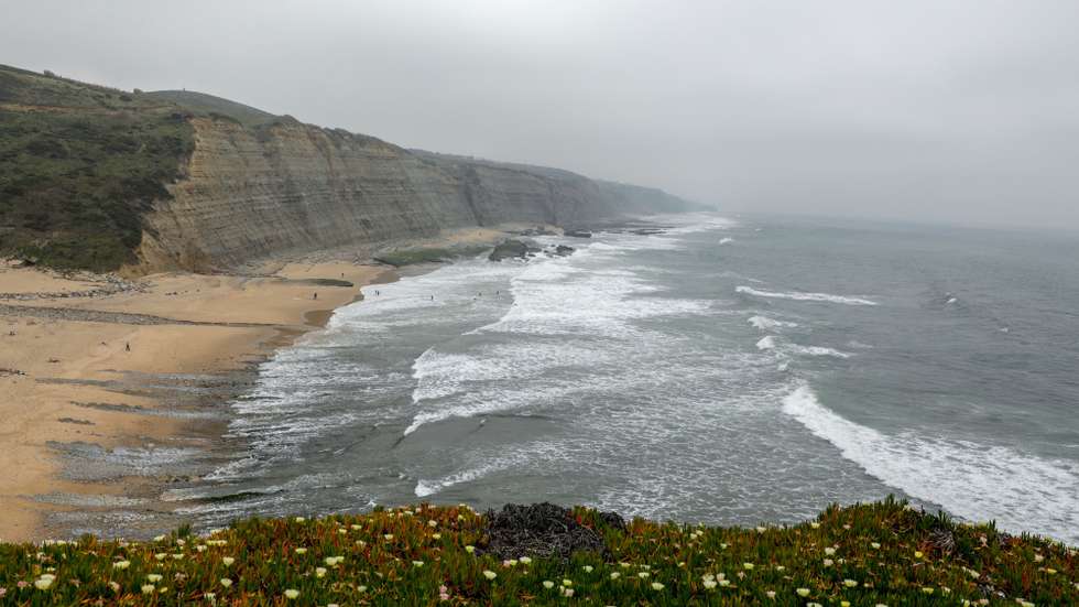Praia do Magoito, Sintra , 07 de maio de 2018. ANTÓNIO COTRIM/LUSA