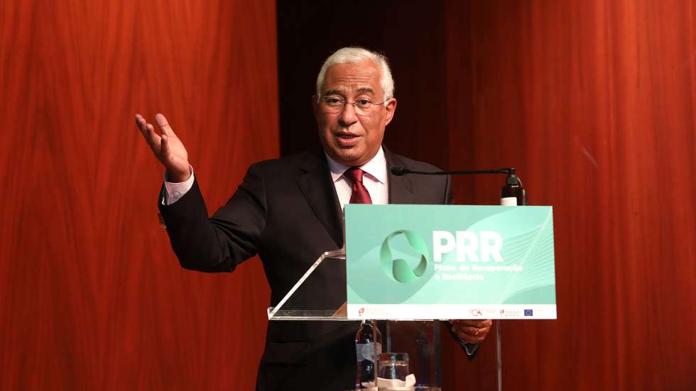 O primeiro-ministro, António Costa, intervém durante a sessão pública de apresentação do esboço do Plano de Recuperação e Resiliência na Fundação Calouste Gulbenkian, em Lisboa, 14 de outubro de 2020. O Conselho de Ministros deve aprovar o Plano de Recuperação e Resiliência, que tem de ser entregue em Bruxelas até 15 de outubro, bem como as linhas gerais do Portugal 2030. ANTÓNIO PEDRO SANTOS/LUSA