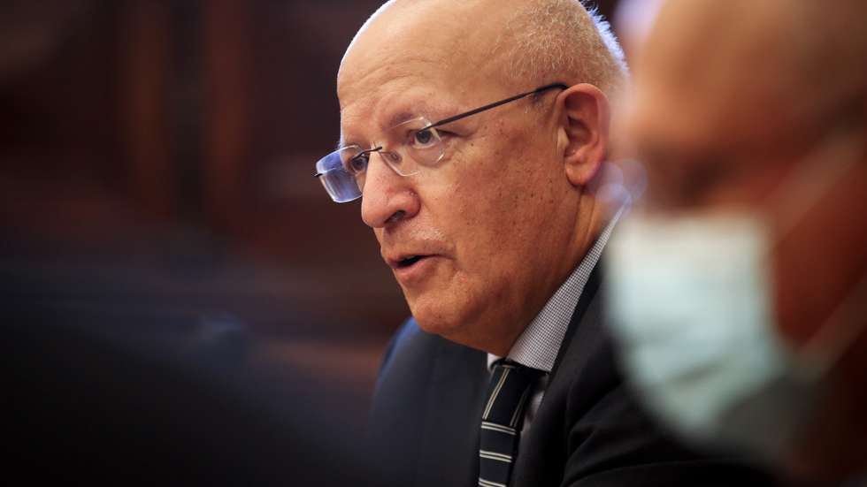 O ministro de Estado e dos Negócios Estrangeiros, Augusto Santos Silva, durante a audição na Comissão de Assuntos Europeus na Assembleia da República, Lisboa, 17 de novembro de 2020.   MANUEL DE ALMEIDA/LUSA