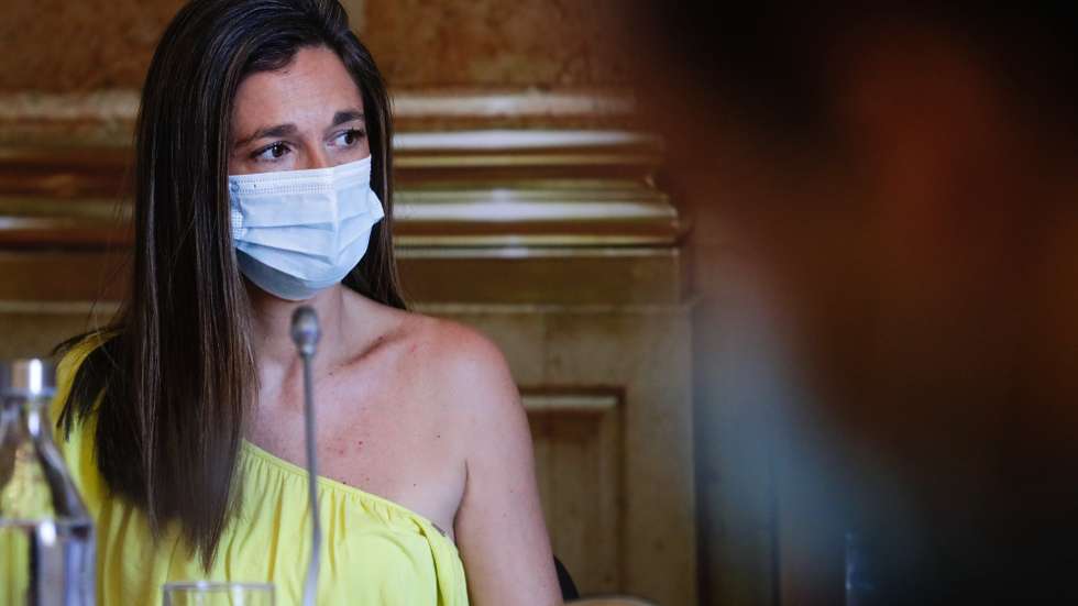 A bastonária da Ordem dos Enfermeiros, Ana Rita Cavaco, fala perante a Comissão de Saúde, na Assembleia da República em Lisboa, 27 de maio de 2020. TIAGO PETINGA/LUSA