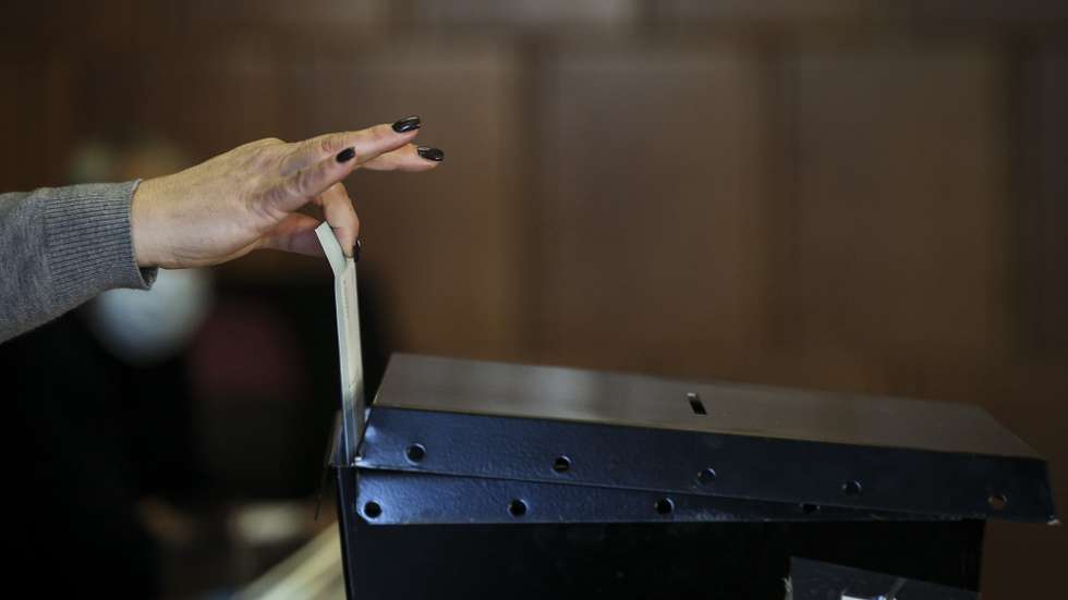 Voto antecipado nas Eleições Presidenciais de 2021, na Cidade Universitária, em Lisboa, 17 de Janeiro de 2021. RODRIGO ANTUNES/LUSA