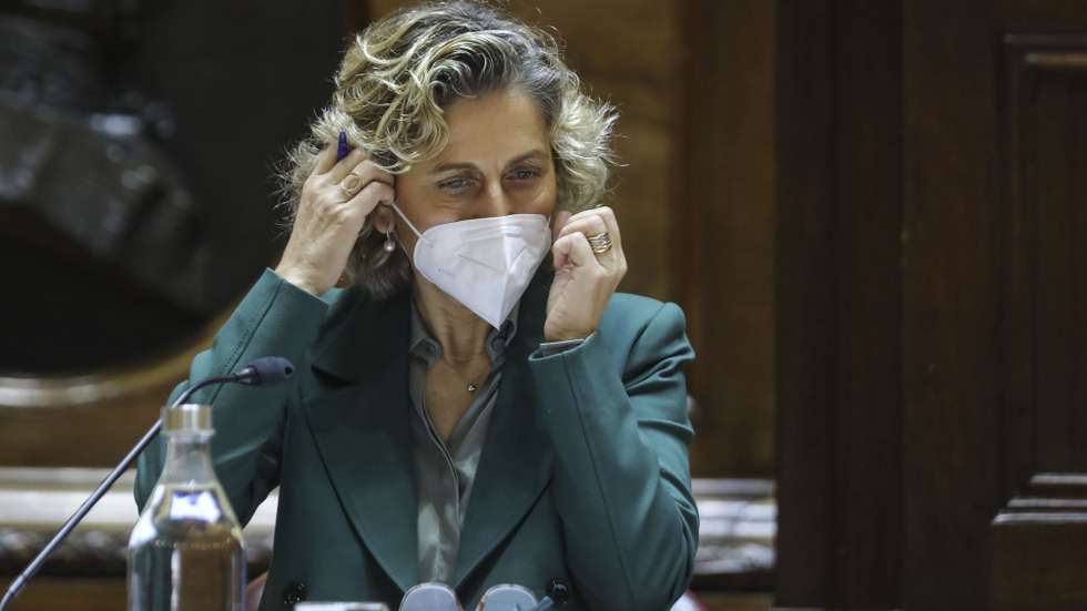 Ministra da Coesão Territorial, Ana Abrunhosa ouvida esta manhã na comissão de Administração Pública, Modernização Administrativa, Descentralização e Poder Local  na Assembleia da República, Lisboa, 27 de janeiro de 2021. MIGUEL A. LOPES/LUSA
