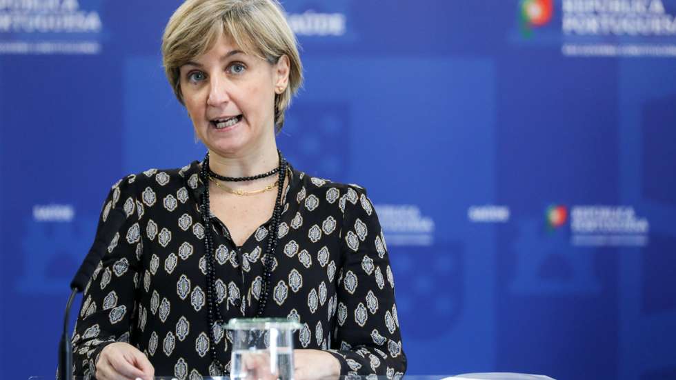 A ministra da Saúde, Marta Temido fala aos jornalistas sobre o Plano de Vacinação contra a COVID-19. Ministério da Saúde em Lisboa, 08 de fevereiro de 2021. MIGUEL A. LOPES/POOL/LUSA