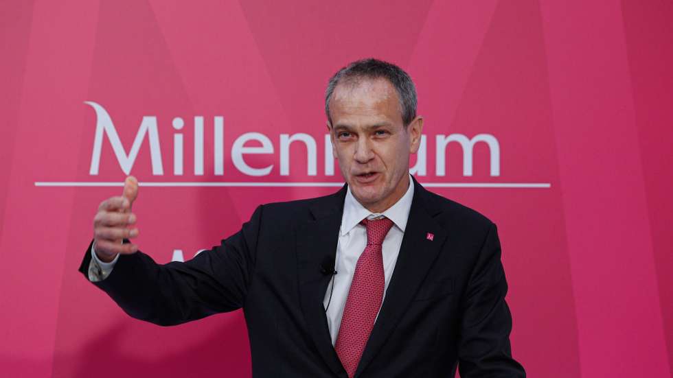 O presidente do  Millennium Bcp, Miguel Maya, durante a  apresentação dos resultados do banco durante o ano de 2020, Oeiras  25de fevereiro de 2021. ANTÓNIO COTRIM/LUSA