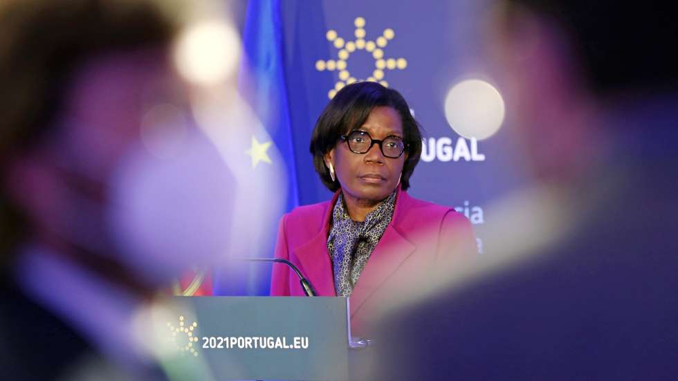 epa09106908 Portuguese Minister of Justice Francisca Van Dunem attends a press conference after an High-Level Conference 'Protecting Vulnerable Adults across Europe â€“ the way forward' under the Portuguese Presidency of the Council, in Lisbon, Portugal, 30 March 2021. This high-level conference offered an opportunity for reflection on the current position of vulnerable adults and projecting the measures necessary for ensuring all members of our diverse societies may effectively enjoy their fundamental rights, including equal access to justice.  EPA/ANTONIO PEDRO SANTOS