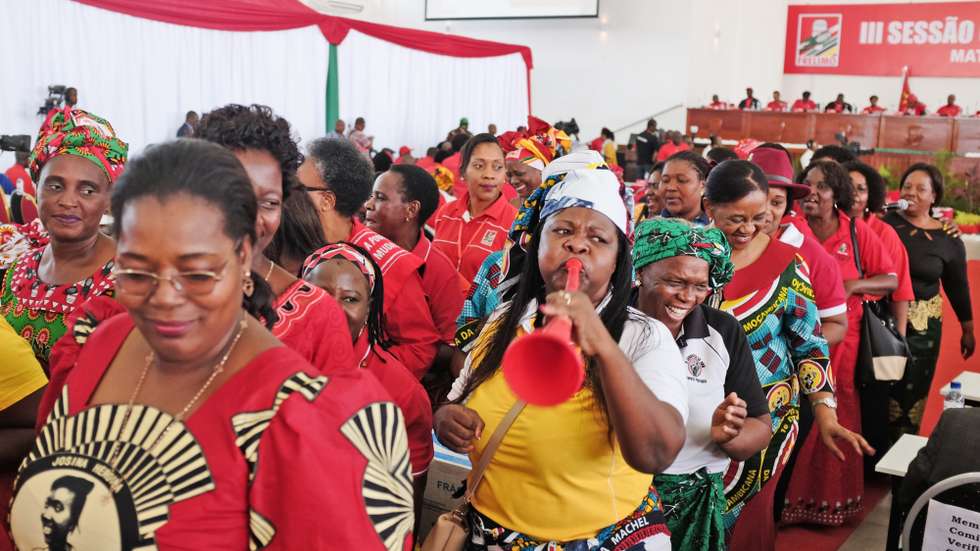 Membro do Comité Central da Frelimo durante a reunião do Comité Central do Partido Frelimo, em Maputo, Moçambique, 03 de maio de 2019. ANTÓNIO SILVA/LUSA