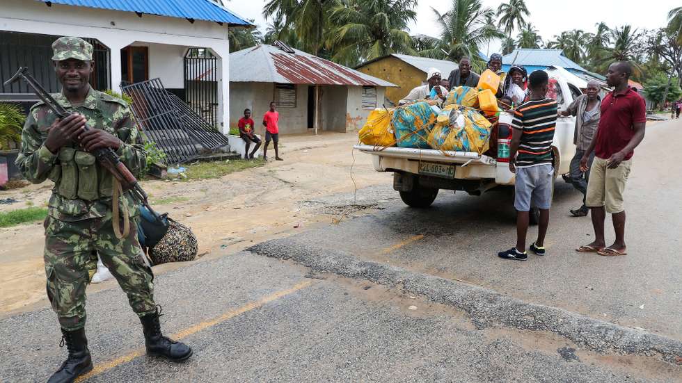Residents try to return to normality in Palma., Cabo Delgado, Mozambique, 12 April 2021. The violence unleashed more than three years ago in Cabo Delgado province escalated again about two weeks ago, when armed groups first attacked the town of Palma. JOAO RELVAS/LUSA