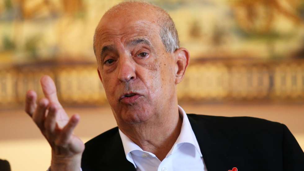 O comendador Joe Berardo, durante a apresentação à comunicação social do Museu Berardo Estremoz, dedicado ao azulejo, que abre ao público no dia 26 de julho com a exposição "800 Anos de História do Azulejo", Estremoz, 22 de julho de 2020. NUNO VEIGA/LUSA