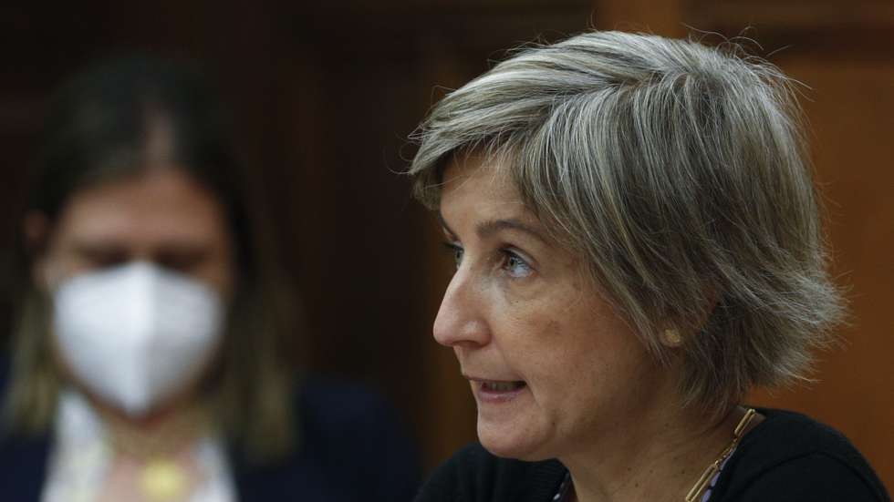 A ministra da Saúde, Marta Temido, durante a sua audição perante a Comissão de Saúde, na Assembleia da República, em Lisboa, 07 de julho de 2021. ANTÓNIO COTRIM/LUSA