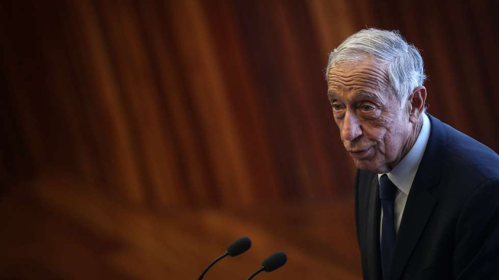 O Presidente da República, Marcelo Rebelo de Sousa, usa da palavra durante a sessão de encerramento da conferência “Recuperar a Saúde, já!”, promovida pela Convenção Nacional da Saúde (CNS), em Lisboa 26 de outubro de 2021.  RODRIGO ANTUNES/LUSA