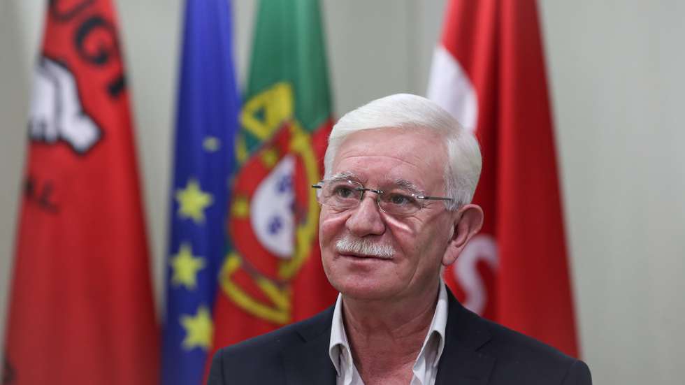 O candidato à lideração da União Geral de Trabalhadores (UGT), José Abraão, durante a a entrevista à Agência Lusa, em Lisboa, 05 de novembro de 2021. (ACOMPANHA TEXTO DO DIA 11 DE NOVEMBRO DE 2021). ANTÓNIO COTRIM/LUSA