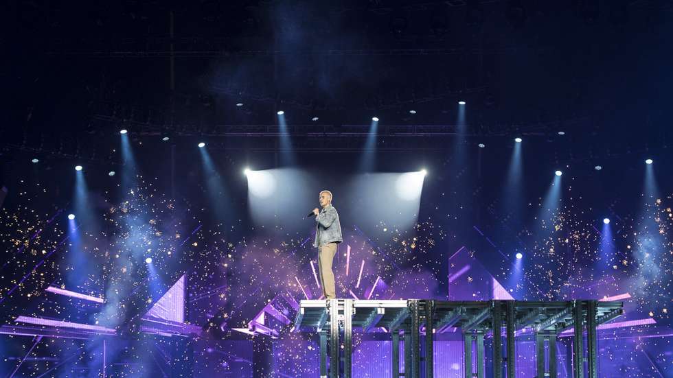Justin Bieber num concerto na Cidade do México