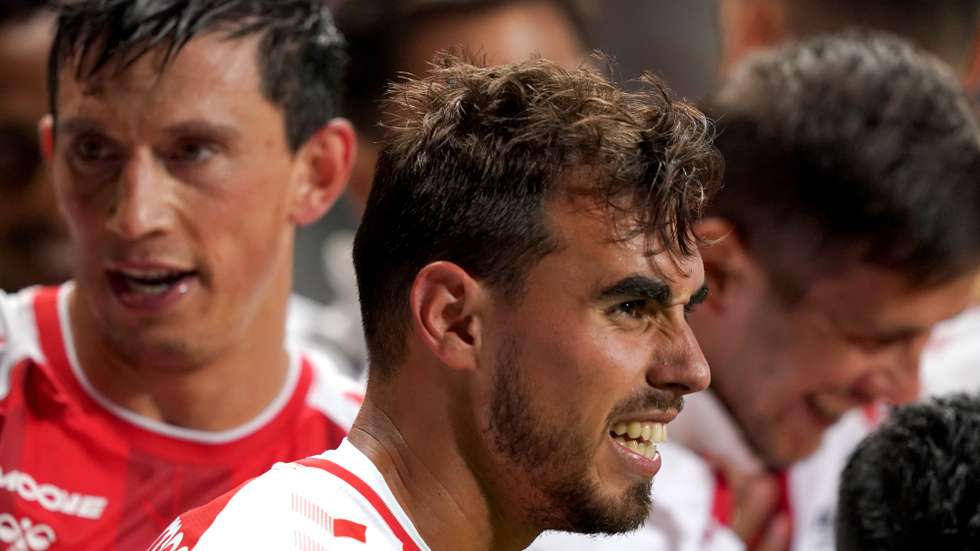 Ricardo Horta do Sc Braga festeja o golo frente ao  Boavista durante o jogo da sexta jornada a contar para a primeira liga de futebol  realizado no Estádio Municipal de Braga, 3 Outubro 2021.HUGO DELGADO/LUSA