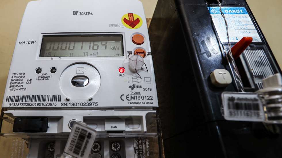 Contador de eletricidade, Lisboa, 23 de novembro de 2021. ANTÓNIO COTRIM/LUSA