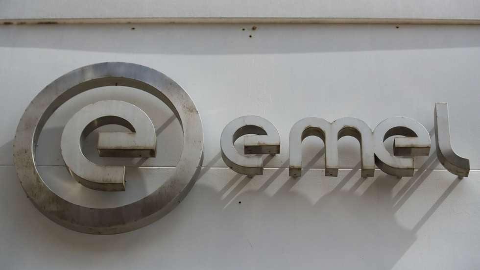 Logotipo da EMEL, em Lisboa,30 de março de 2022.   ANTÓNIO COTRIM/LUSA