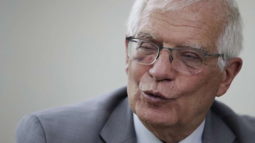 epa09925558 The High Representative of the European Union for Foreign Affairs and Security Policy, Josep Borrell, speaks with Efe during an interview in Panama City, Panama, 03 May 2022. Borrell, predicted that European countries will stop buying oil from Russia 'well before the end of the year.' 'I hope so, well before the end of the year,' Borrell said, after participating in a meeting of foreign ministers of the Central American Integration System (SICA) and the Caribbean Community. (SICA) with the EU.  EPA/Bienvenido Velasco