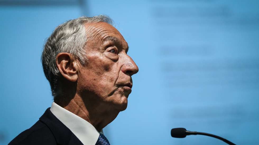 O Presidente da República, Marcelo Rebelo de Sousa, discursa durante o encontro &quot;Portugal XXI: País de Futuro&quot;, em Cascais, 11 de maio de 2022.  RODRIGO ANTUNES/LUSA