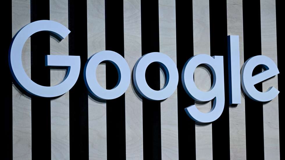 epa10004039 A logo of technology giant 'Google' at the 're:publica 22’ digital conference in Berlin, Germany, 09 June 2022. The 're:publica' is one of the largest conferences about digital culture, blogs, social media and information society in the world. It takes place annually in Berlin and runs from 08 to 10 June.  EPA/FILIP SINGER
