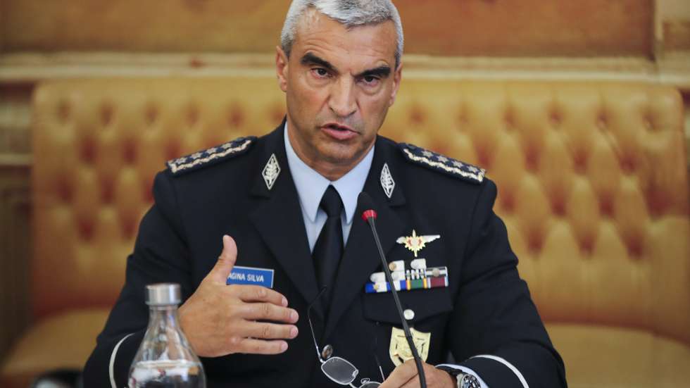 O diretor nacional da Polícia de Segurança Pública (PSP), superintendente-chefe Magina da Silva, durante sua audição perante a Comissão de Assuntos Constitucionais, Direitos Liberdades e Garantias, na Assembleia da República, em Lisboa, 21 de junho de 2022. MANUEL DE ALMEIDA/LUSA