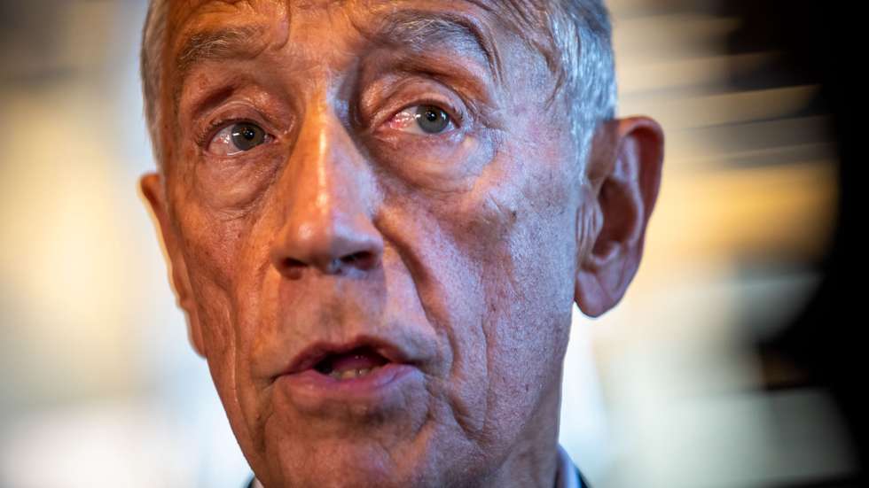 O Presidente da República, Marcelo Rebelo de Sousa, fala aos jornalistas após a reunião do Conselho de Estado, que contou com a presença do enviado dos Estados Unidos à Ocean Summit, John Kerry (ausente da foto), na Cidadela de Cascais, em Cascais, 28 de junho de 2022. JOSE SENA GOULAO/LUSA