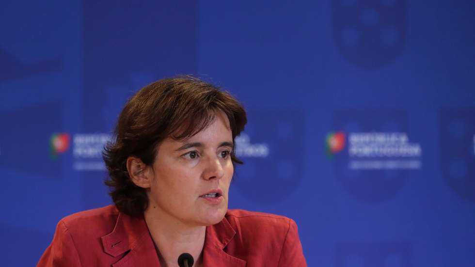A ministra da Presidência, Mariana Vieira da Silva, durante o briefing da reunião do Conselho de Ministros, em Lisboa, 23 de junho de 2022. TIAGO PETINGA/LUSA