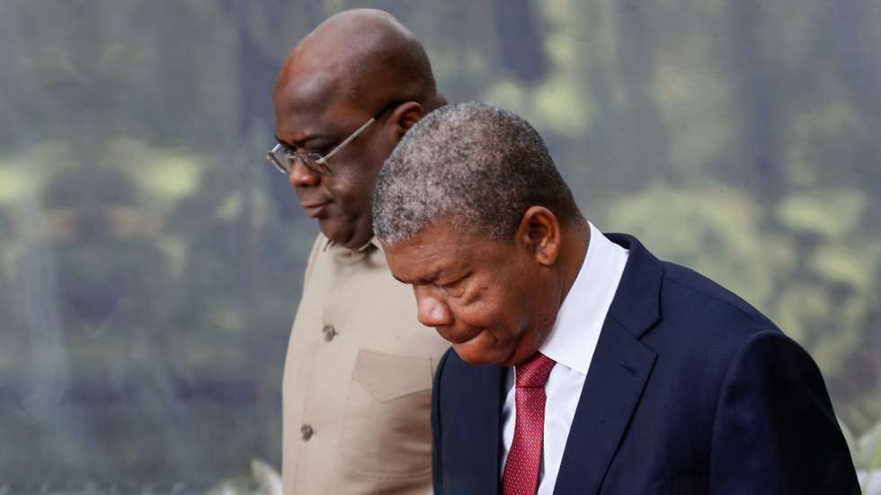 Angolan President, Joao Lourenço (R), receive his counterparts Felix Tshisekedi (L) of Democratic Republic of Congo and Paul Kagame (not in picture)  of Rwanda during a summit in Angola on a process to de-escalate tensions that have arisen from a rebel insurgency, Luanda, Angola, 6 July 2022. The Democratic Republic of Congo and Rwanda agreed today to create an &#039;ad-hoc&#039; observation mechanism and an immediate ceasefire to ease tensions between the two countries, after a meeting mediated by the Angolan President.  AMPE ROGERIO/LUSA