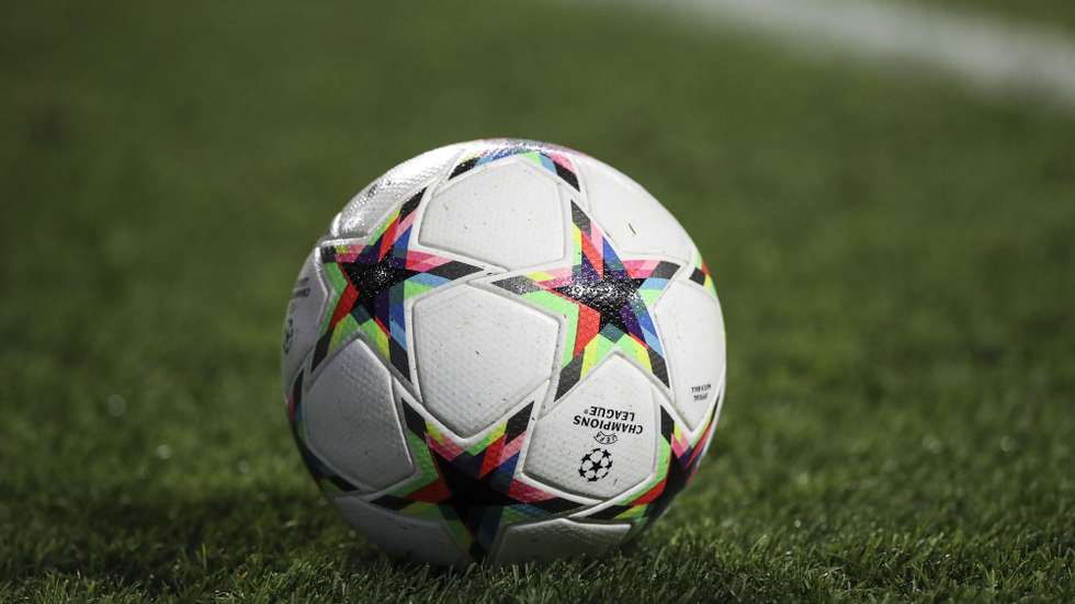 Bola de futebol  utilizada nos jogos da Liga dos Campeões  durante a  época de 2022/2023, 06 de setembro de 2022. ANTONIO COTRIM/LUSA