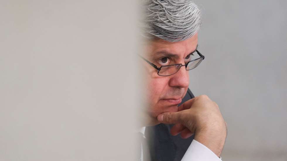 O governador do Banco de Portugal, Mário Centeno, participa na apresentação do Relatório de Estabilidade Financeira, no Museu do Dinheiro, em Lisboa, 24 de junho de 2022. O Banco de Portugal (BdP) destacou hoje o aumento da probabilidade de incumprimento das empresas, devido ao enquadramento macroeconómico com pressões inflacionistas, como um dos principais riscos para a estabilidade financeira. MÁRIO CRUZ/LUSA