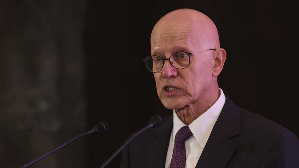 O presidente da Associação Portuguesa de Bancos (APB), Vítor Bento, intervém na conferência "Banca do Futuro", em Lisboa, 16 de novembro de 2022. ANDRÉ KOSTERS/LUSA